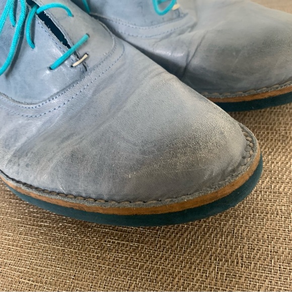 Men’s Blue Leather Otisopse Oxford - Picture 8 of 9